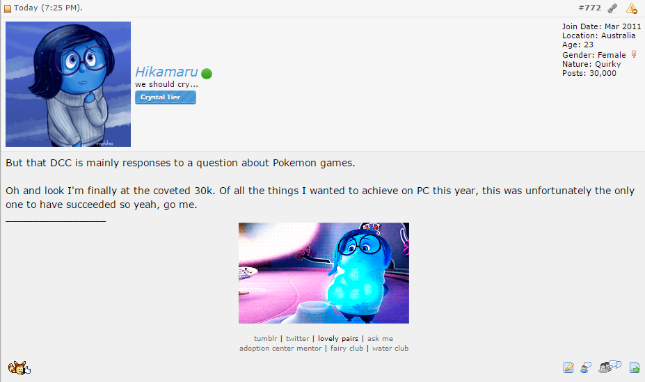 Finally, the coveted 30,000 posts!

The only PC goal of 2015 that ended in success.