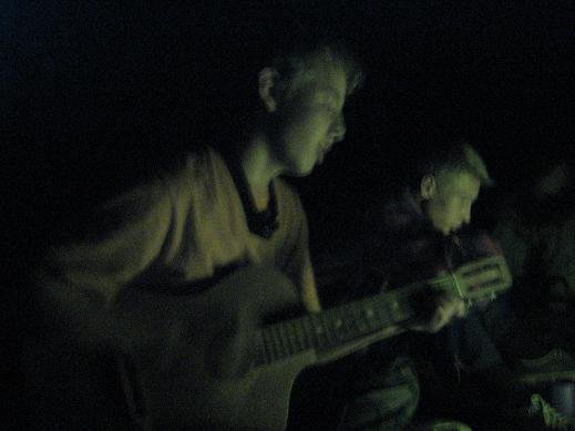 Fire, Guitar, Some wine, friends...