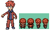 First Gym leader in Pokemon Celestium. Like everythin I do it's from scratch too. My fourth ever trainersprite I believe :)

His hair is wierd, but th