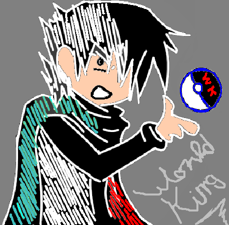 First official artwork of World King, signed by me.