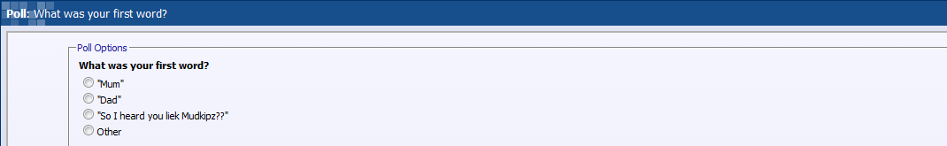 first word