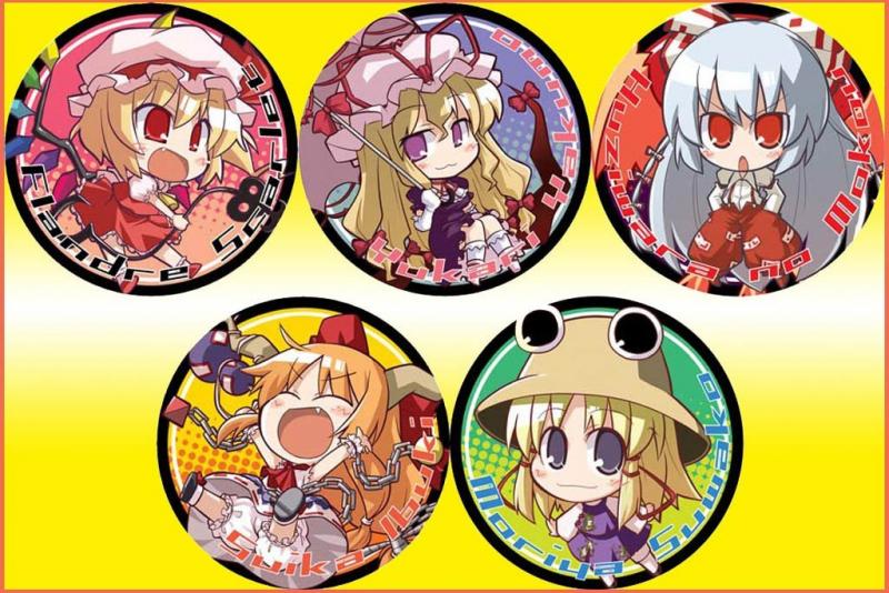 Flandre / Yukari / Mokou / Suika / Suwako