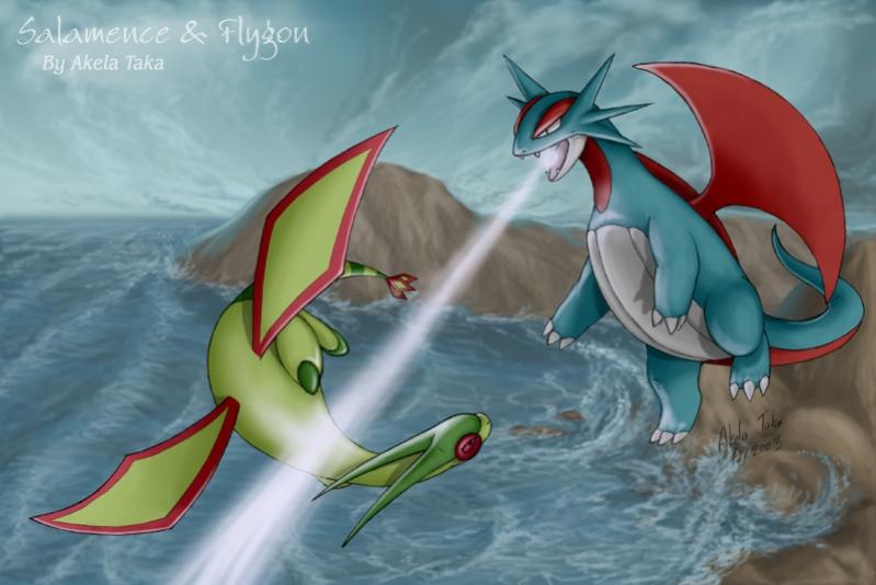 Flygon and salamance,my two favorite dragon pokemon
