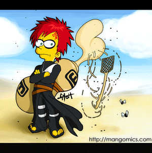 Gaara Simpson by TetraGyom