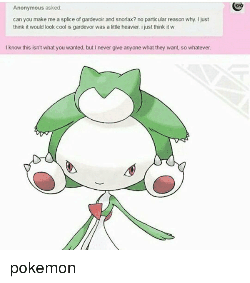 Gardevoir/Snorlax fusion gone wrong, Cursed Image 1.