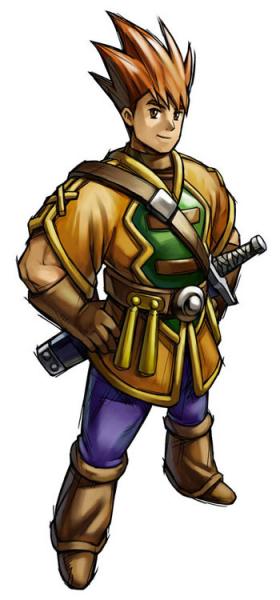 Garet was born in the secluded town of Vale at the base of the dormant volcano Mt. Aleph, as the second of three grandchildren of the Mayor of Vale. F
