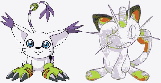 Gatomon & Meowth