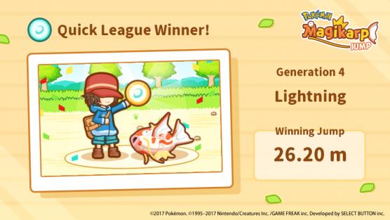 Gen 4 - Quick League Winner.