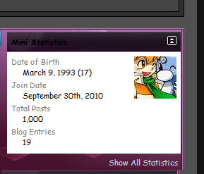Getting 1000 post on Feb 22. Wished I took a pic of when I first joined.