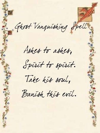 Ghost Vanquishing Spell