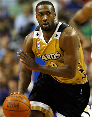 Gilbert Arenas of the Washington Wizards