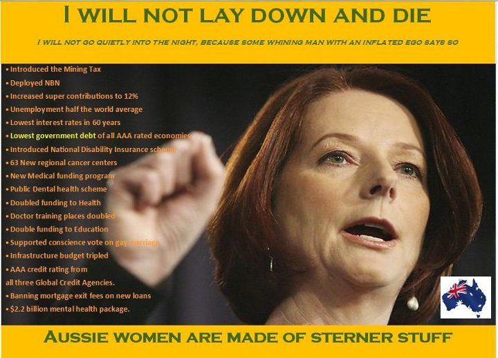 Gillard will not die