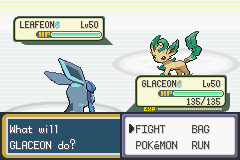Glaceon Vs. Leafeon
