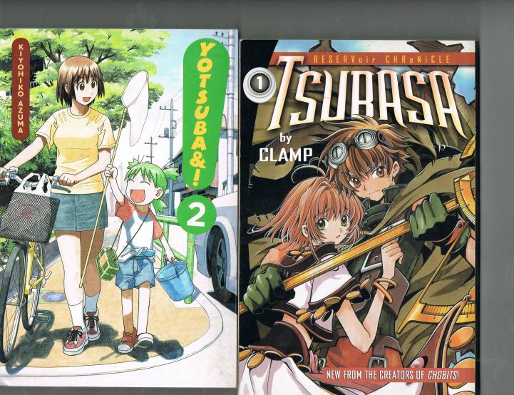 Got some manga. Tsubasa Reservior Chronicle vol 1 and Yotsuba Vol2. 

They were really cheap for manga..$4.99 each.
