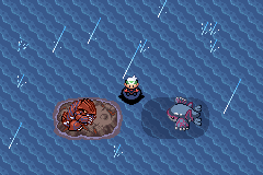 Groudon and Kyogre about to put the world to its end, or they were just staring at each other? meh o3o