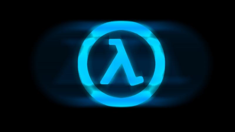 Half Life Logo Wallpaper Blue by toKs1c