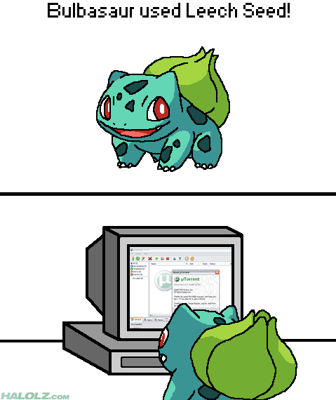 halolz dot com pokemon bulbasaur used leechseed