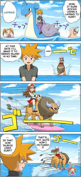 halolz dot com pokemon firered leafgreen garyoak taurosusedsurf comic