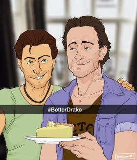 Harry Flynn and Sam Drake.