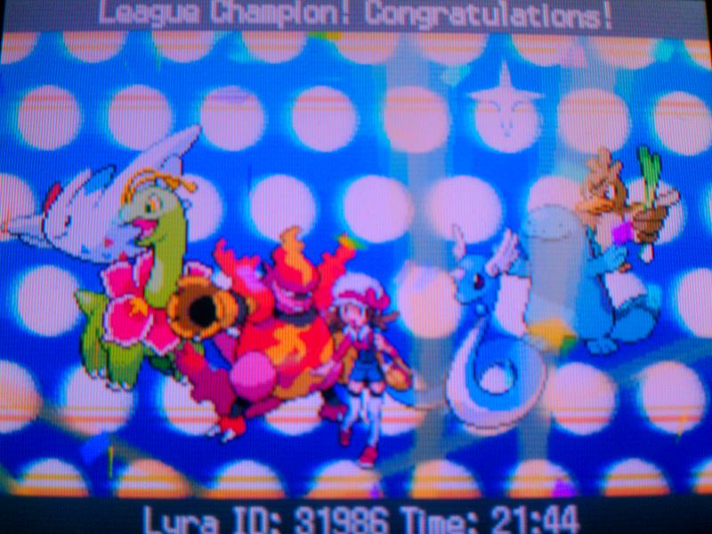 HeartGold Re-run Team:
Magmortar
Dragonair
Meganium
Quagsire
Togekiss

Helper:
Farfetch'd