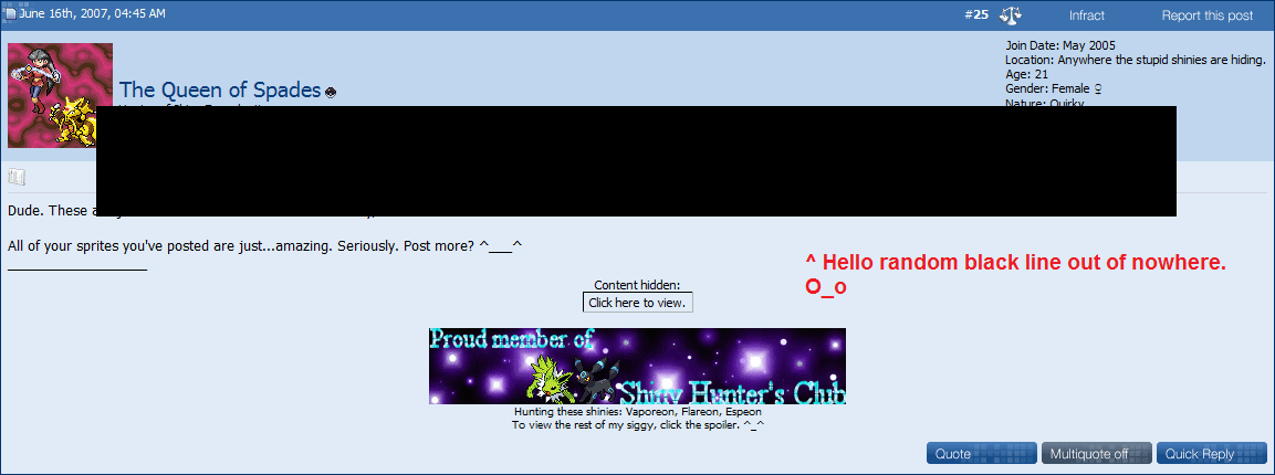 Hello random black line. o_o