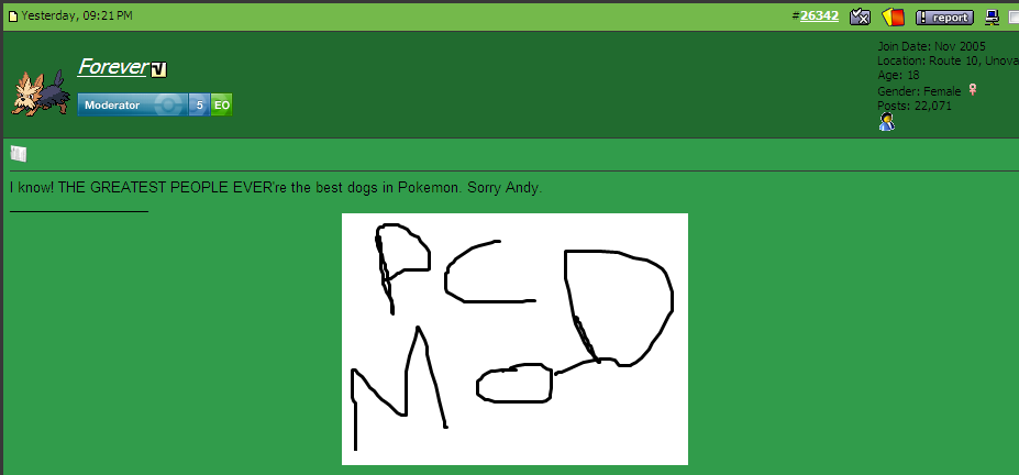 her signature.. nice touch. xD;