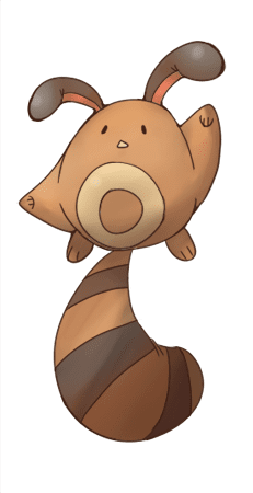 Here is a picture of my second favorite Pokemon, Sentret.

I drew Sentret because last night in my first role-play ever
I was a Sentret. I was stealin