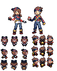 heros and overworld sprites