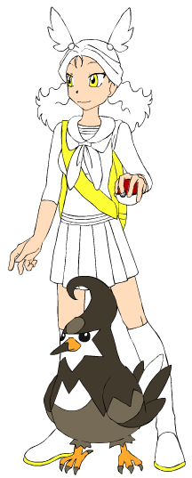 Hiko is a student in the Pokemon Type Acadamy, a school that divides students into divisions based on their favorite type. Hiko is in the Flying divis