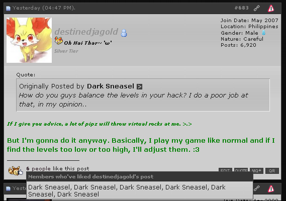 Hm... Someone seems to like me. :3