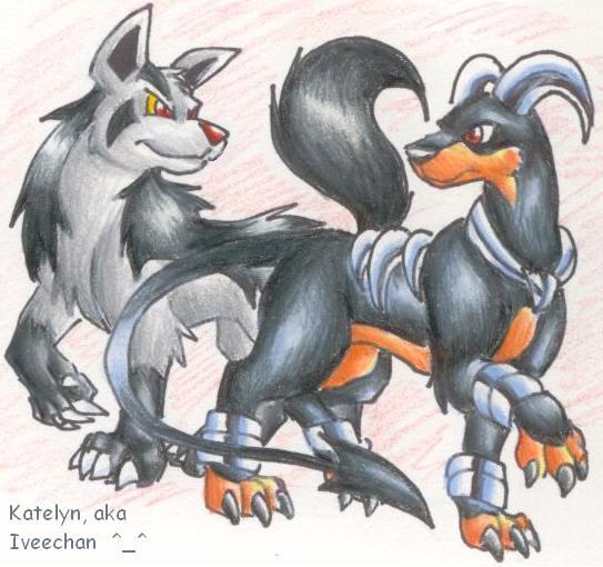 Houndoom and Mightyena[1]