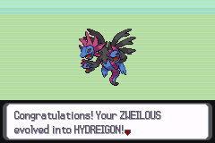 Hydreigon ^w^


white platinum on GBA (note: ruby hack)