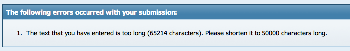 I broke the character limit. I feel like such a winner. 83