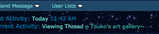 I caught someone viewing my art thread~! XD