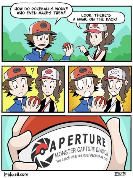I don't even LIKE portal, and this is still hilarious...wait. Hilda's face in the third panel....oh no. Etihw has replaced Hilda. 

0.o
