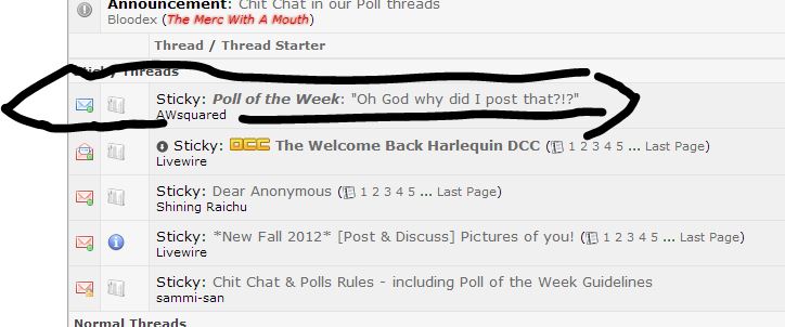 I don't know why, but it made me really happy that my thread got Poll of The Week. Thanks everyone. :)