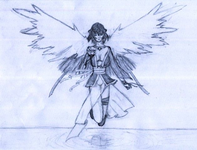 I drew this a year ago and I still remember it. I was waiting for my friend to come back online as he had promised, and I drew the whole time - for 5 