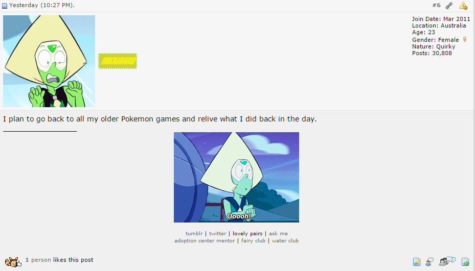I got a special postbit?
