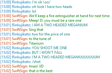 I have two heads.