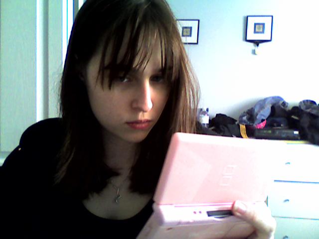 I just woke up >< 
got out the DS and put on my game face lol :p