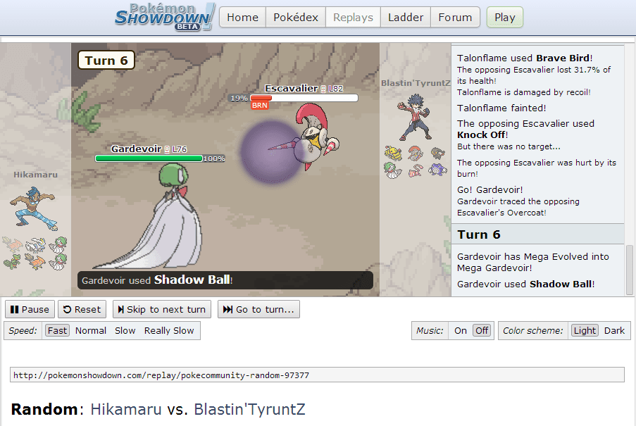I love the intensity of Showdown battles.