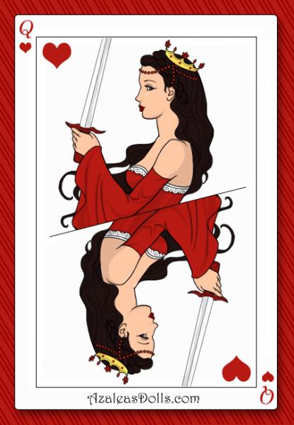 I made this on a website! It's me as a queen of hearts. I love dress up games! I'll admit they're pretty fun.