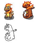 I say that this fire evolution looks amazingly badass. Supposed to be in Pokemon Celestium. (A ROM hack in it's hibernation stage atm).
