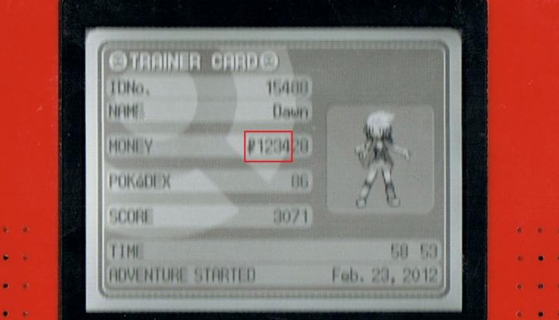 I was playing Pokemon Diamond and I noticed the number of cash I had. 

If only I had 28 more Pokedollars then I would have P123456. Oh well.