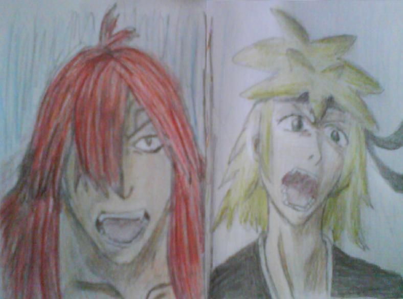 I was watching the opening for Bleach (2nd one) and then I saw a part when there's a split screen and it had Renji and Ichigo in it. I thought with a 
