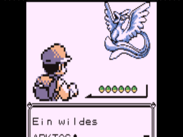 I'm battling Arcticuno!^^ It owned 2 of my pokemon (Blastoise and Raticate), but Flareon finished it!^^