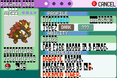 Info of MANIMIFIRE (My Project Pokemon)