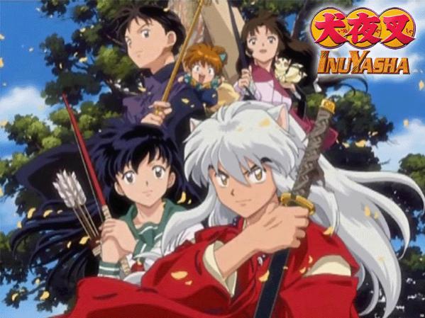 InuYasha, Kagome, Miroku, Sango, Shippo, and Kirara.