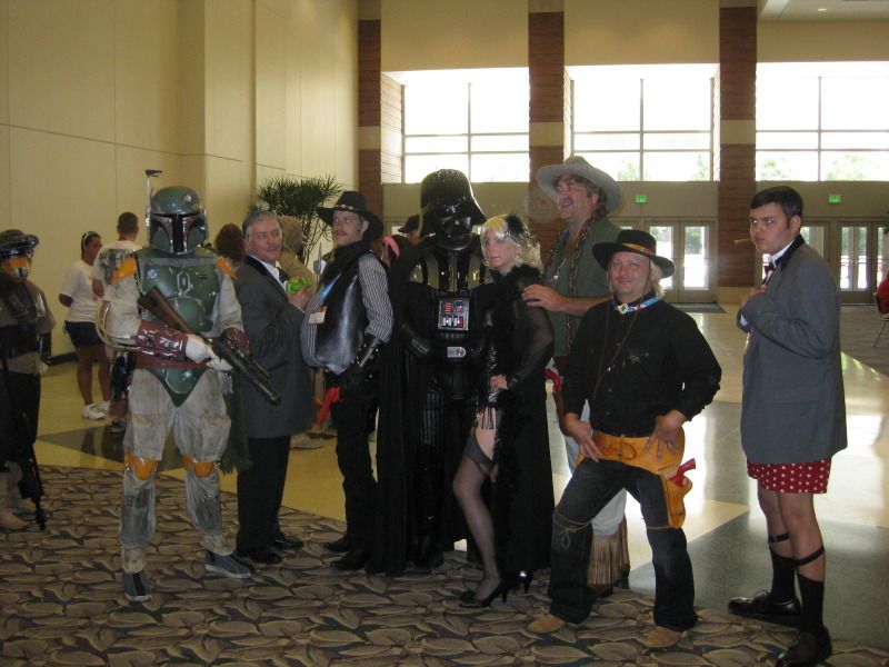 It's normal to have lots of Star Wars people gathering in the main area