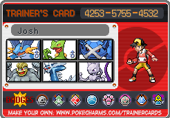 Josh's trainer card 2